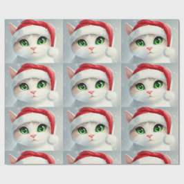 Kerstkat  cadeaupapier