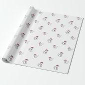 Kerstkat Cadeaupapier (Uitgerold)