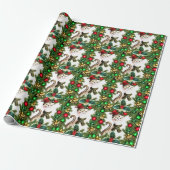 Kerstkat Cadeaupapier (Uitgerold)