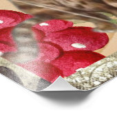 Kerstkat Carolers Foto Afdruk (Hoek)