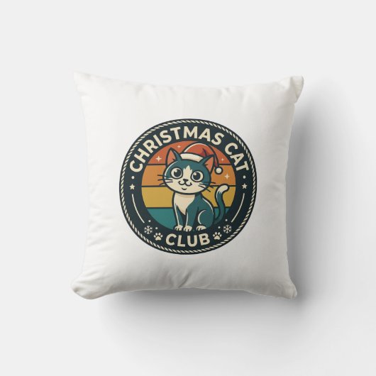 Kerstkat Cute Kitty Design - Kerstkat Cl Kussen (Voorkant)