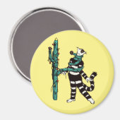 Kerstkat en cactus rare Kerstmis Magneet (Voorkant / Achterkant)