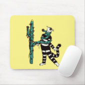 Kerstkat en cactus rare Kerstmis Muismat (Met muis)