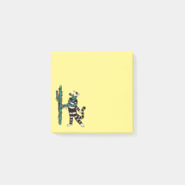 Kerstkat en cactus rare Kerstmis Post-it® Notes