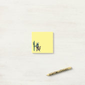 Kerstkat en cactus rare Kerstmis Post-it® Notes (Op bureau)