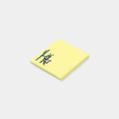 Kerstkat en cactus rare Kerstmis Post-it® Notes (Schuin)