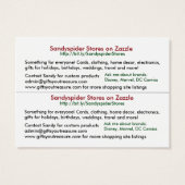 Kerstkat en hondencadeau, Label/Visitekaartje Visitekaartjes (Achterkant)