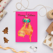 kerstkat feestdagen kaart