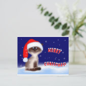 kerstKat Feestdagenkaart (Staand voorkant)
