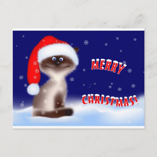 kerstKat Feestdagenkaart (Voorkant)