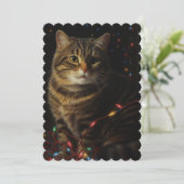 kerstKat Feestdagenkaart (Staand voorkant)