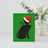Kerstkat Feestdagenkaart (Staand voorkant)