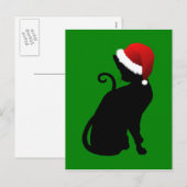 Kerstkat Feestdagenkaart (Voorkant / Achterkant)