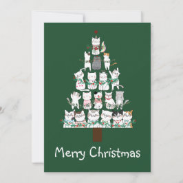 kerstkat Funny Tree Funny Kaart