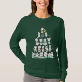 kerstkat Funny Tree Funny T-shirt