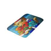 Kerstkat-gast Badmat (Gekanteld)