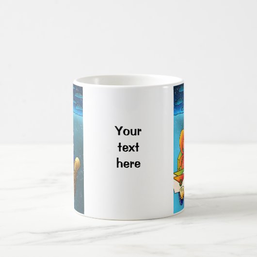 Kerstkat-gast Koffiemok (Center)