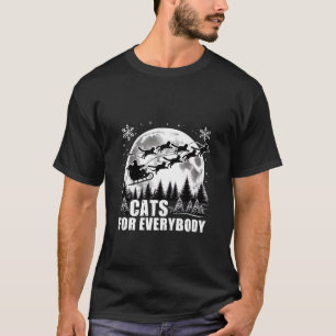 Kerstkat Grappige Trending Katten voor Iedereen Sa T-shirt