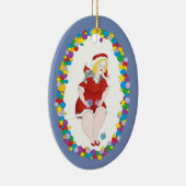 KerstKat Helper Keramisch Ornament (Rechts)