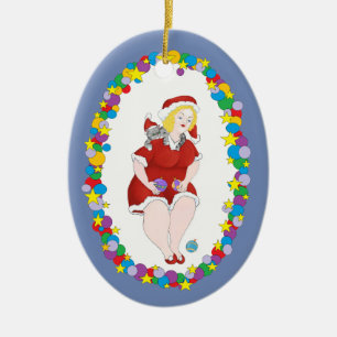 KerstKat Helper Keramisch Ornament