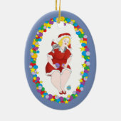 KerstKat Helper Keramisch Ornament (Achterkant)