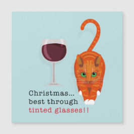 kerstkat het beste door een gekleurde bril