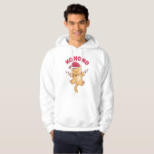 Kerstkat Ho Ho Ho Hoodie (Voorkant volledig)