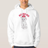 Kerstkat Ho Ho Ho Hoodie (Voorkant)