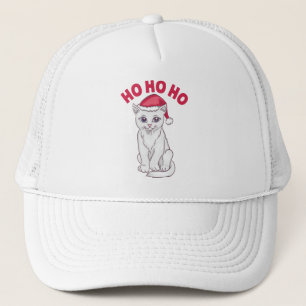 Kerstkat Ho Ho Ho Trucker Pet
