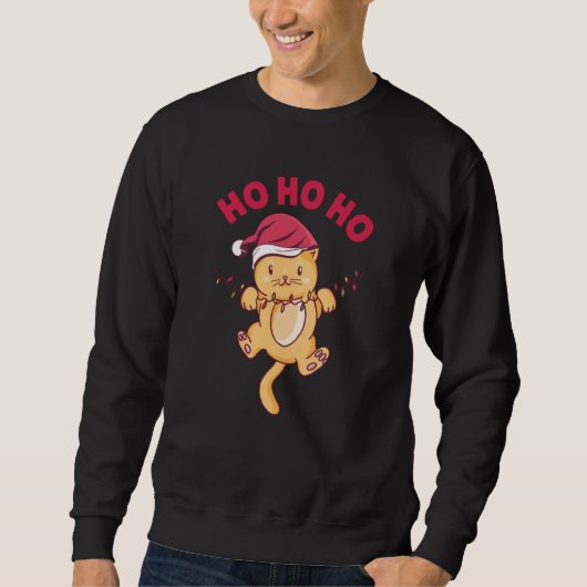 Kerstkat Ho Ho Ho Trui (Voorkant)