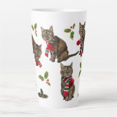Kerstkat Hoge Mok (Voorkant)