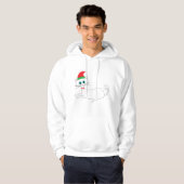 kerstkat hoodie (Voorkant volledig)