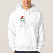 kerstkat hoodie (Voorkant)