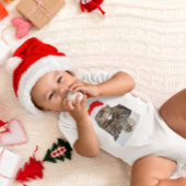 Kerstkat Humbug Foto met Santa Hat Romper