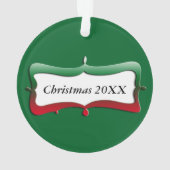 Kerstkat Humbug Photo Circle Ornament (achterkant)