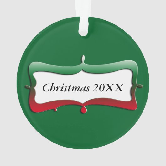 Kerstkat Humbug Photo Circle Ornament (achterkant)