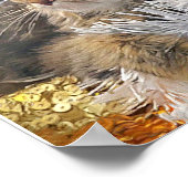 kerstkat impressionisme poster (Hoek)