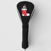 kerstkat in een voorgerecht golfheadcover (Voorkant)