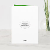 Kerstkat in pet feestdagen kaart (Achterkant)