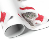 KerstKat in Pet met kerstcadeautjes Cadeaupapier (Rol Hoek)