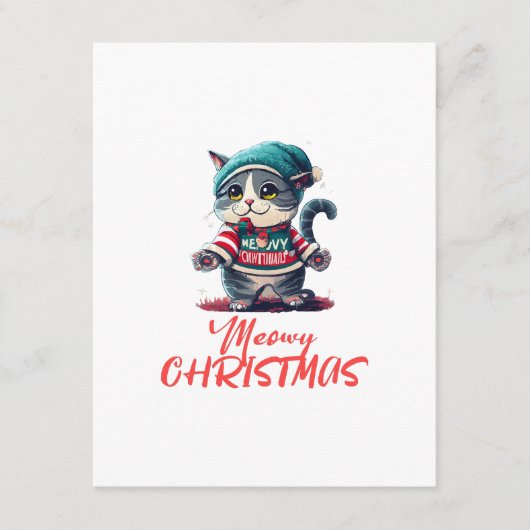 Kerstkat  informatiekaartje (Voorkant)
