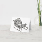 kerstkat kaart (Voorkant)