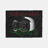 Kerstkat, kat, Kerstmis Fleece Deken (Voorkant (Horizontaal))
