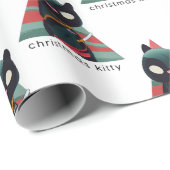 kerstkat Kat wrapper Cadeaupapier (Rol Hoek)
