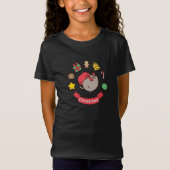 Kerstkat, kawaii, schattig, anime, liefde, t-shirt (Voorkant)