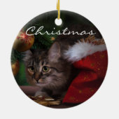 kerstKat Keramisch Ornament (Achterkant)