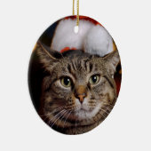 kerstkat keramisch ornament (Rechts)