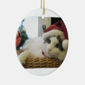kerstkat keramisch ornament (Rechts)