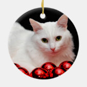 kerstkat keramisch ornament (Achterkant)