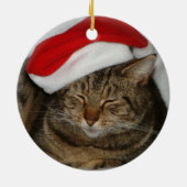 kerstkat keramisch ornament (Achterkant)